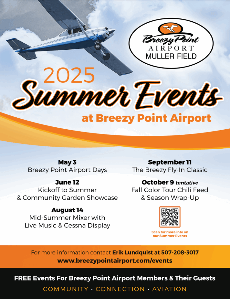 Breezy Point Airport 2025 Summer Events